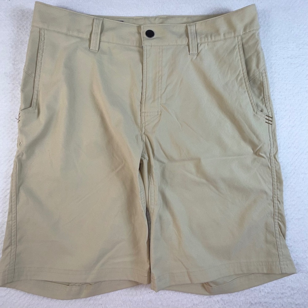 Stio Chino Coburn Shorts Mens 34 Technical Performance Stretch Hiking Tan